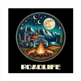 Big rig roadlife Posters and Art